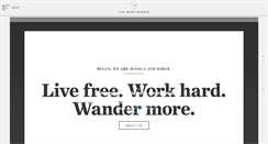 Desktop Screenshot of liveworkwander.com